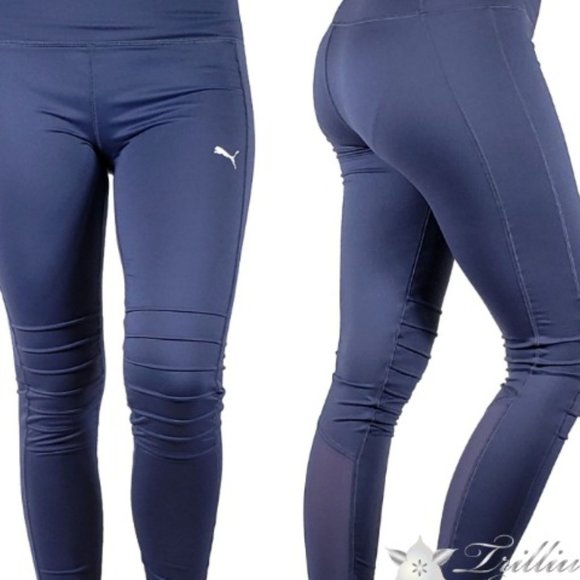 Puma Pants - NWT Puma Moto Tight Blue Indigo Stretch Pants Sm